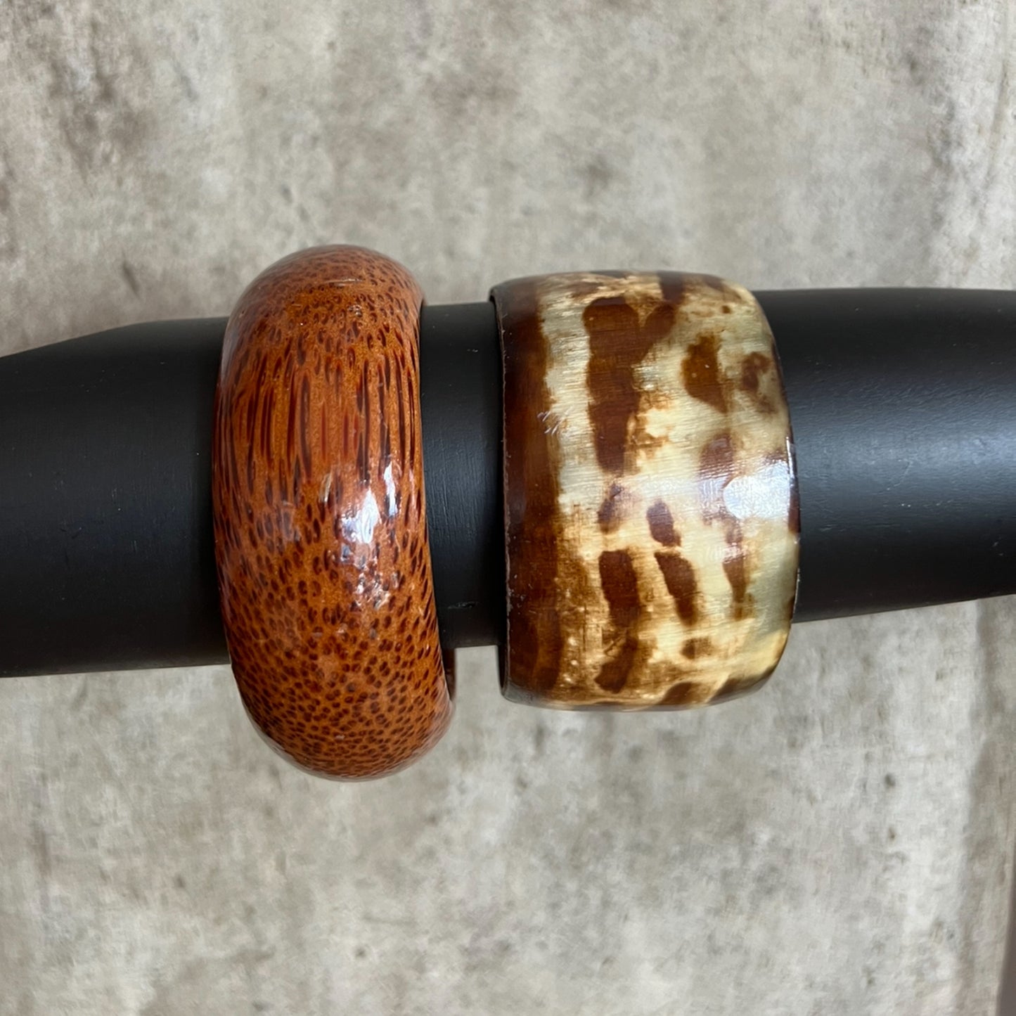 Armbanden combi hout hoorn