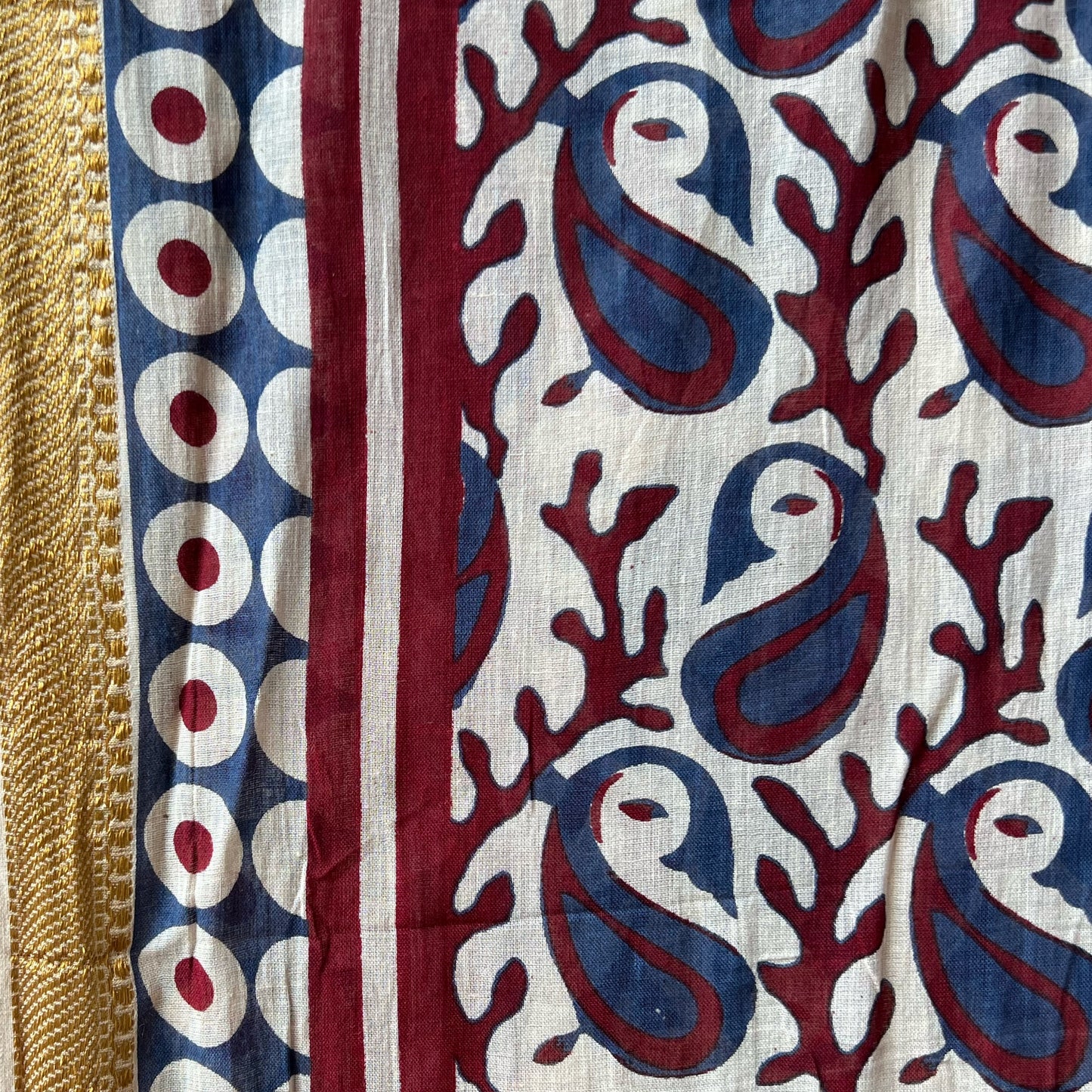 Mumbai grijsblauw/bordeaux