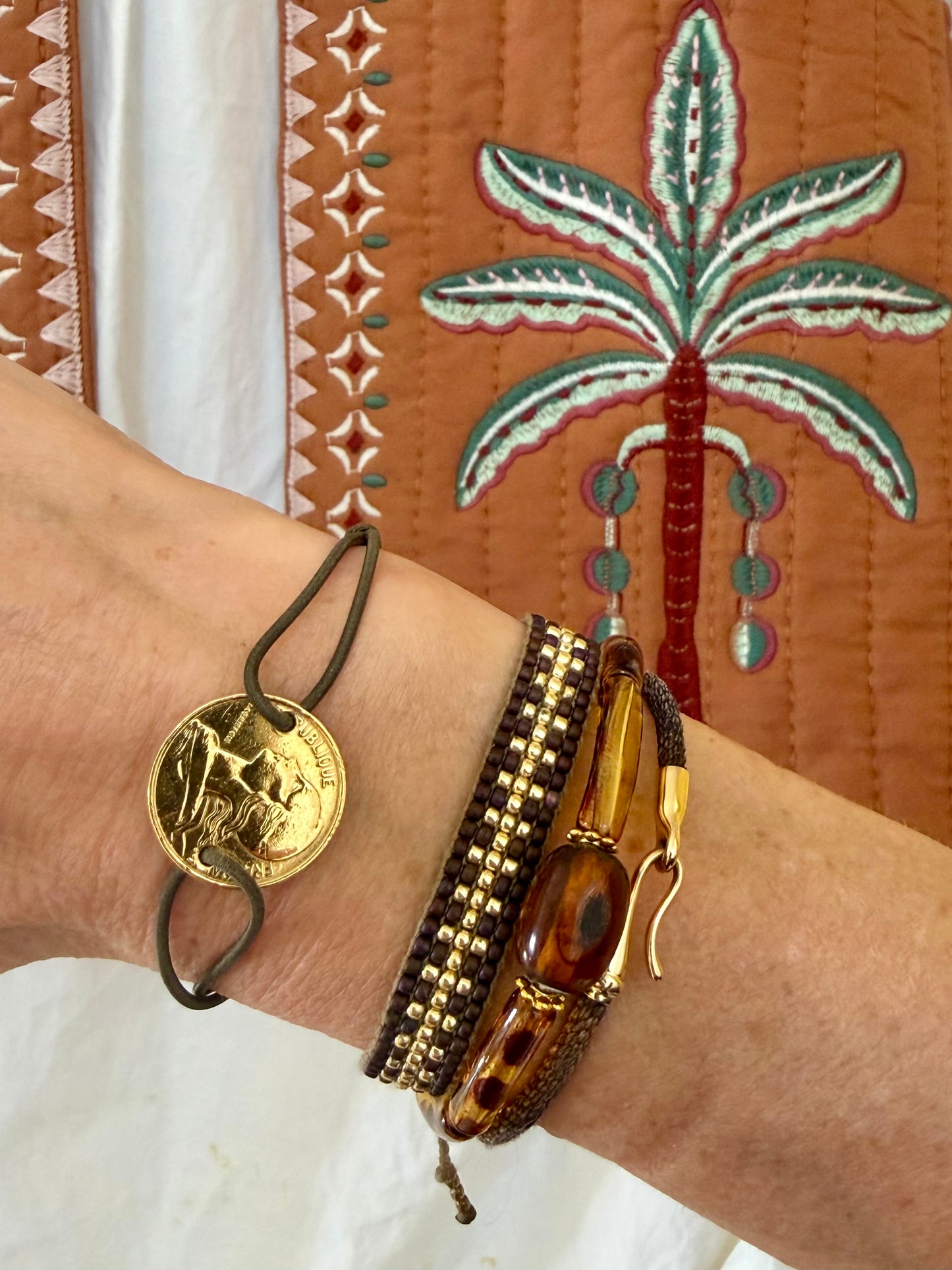 Armband ayubowan amber