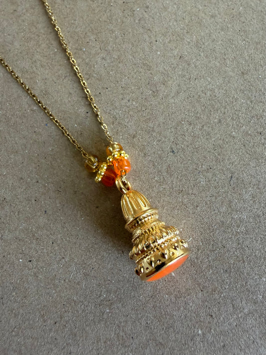 Nelligala ketting oranje