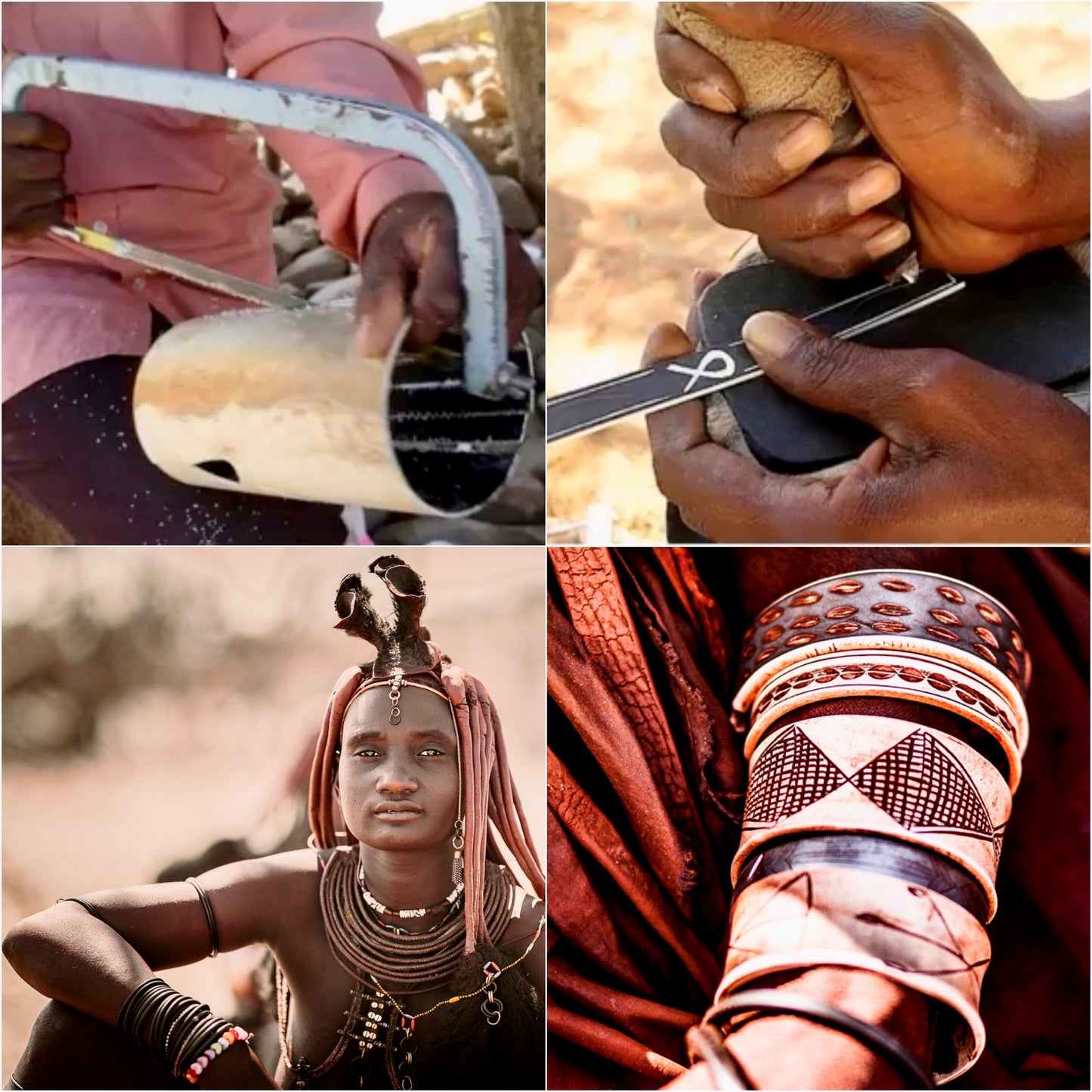 Himba armband donkerbruin nummer 1